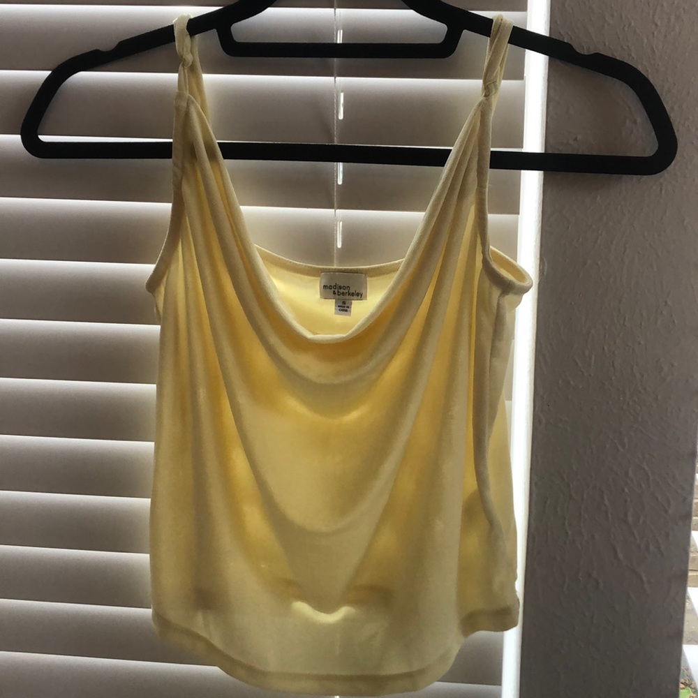 Madison and Berkeley pastel yellow top